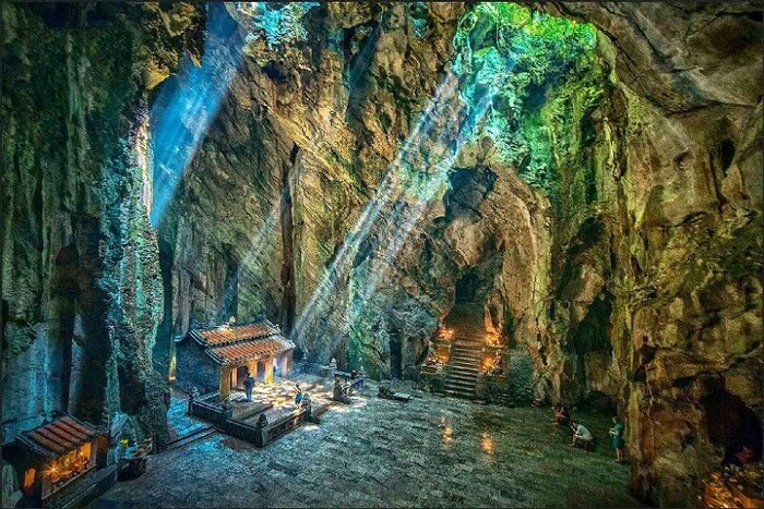 Huyen Khong cave in Marble Mountain in Da Nang